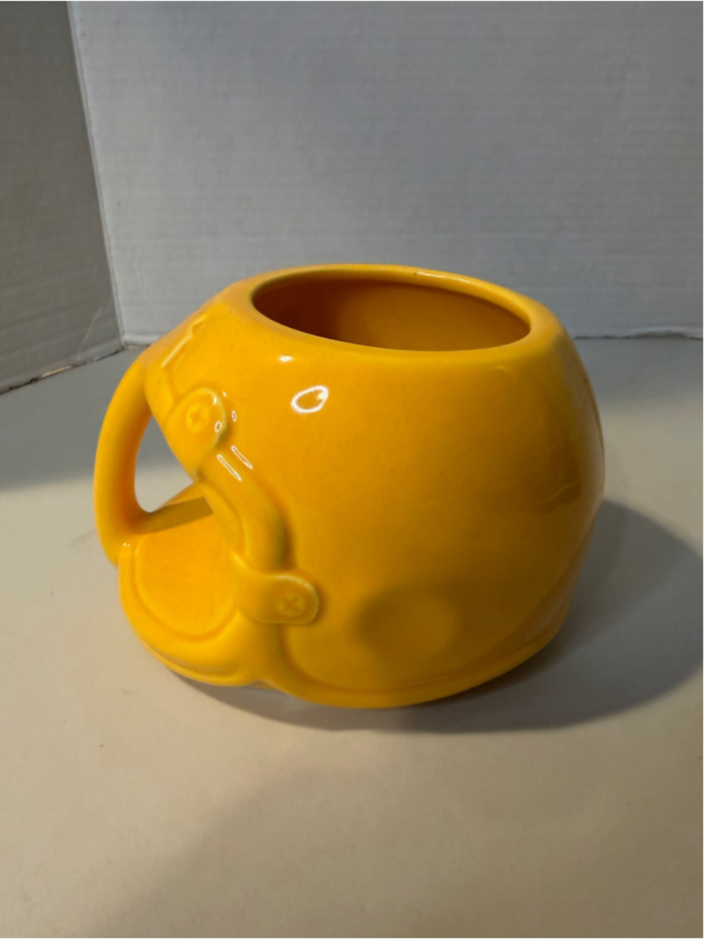 Unbranded Yellow Football Helmet Ceramic Mug One Size
